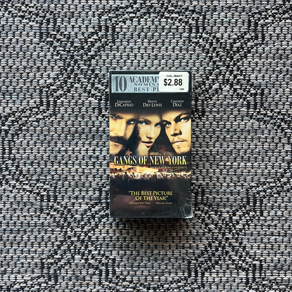 Alliance Atlantis Gangs of New York VHS Movie Sealed Scorsese DiCaprio Drama